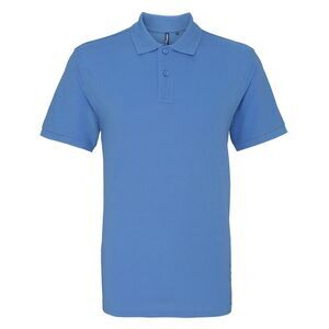 Asquith & Fox Mens Plain Polo Shirt / Cornflower